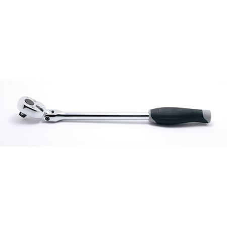 Ratchet Handle 24 Teeth Flexible Head 285mm Plastic Handle 3/8 Sq. Drive